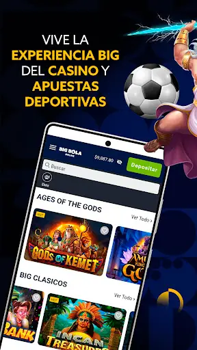 Imagen que Big Bola publica en su ficha de Google Play para Big Bola Casino & Apuestas